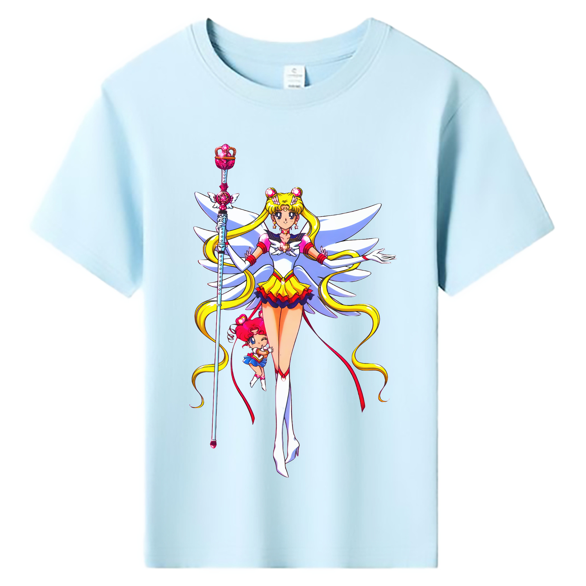 （画像用） 美少女戦士セーラームーン 月野 うさぎ つきの うさぎ Sailor Moon Tsukino Usagi 綿100％キッズTシャツ（フロントプリント）